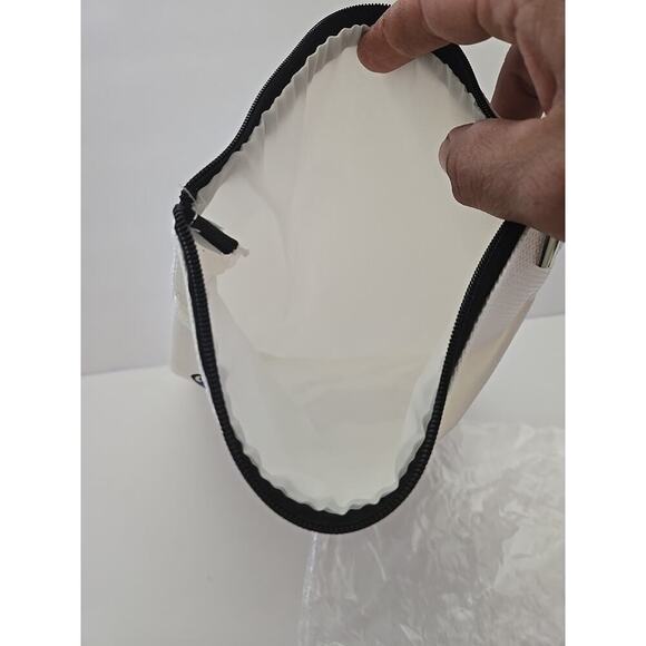 Make Up Bag Book Bag Canvas 'Peace - Love - Soccer' - Extra Pocket - Picture 6 of 7